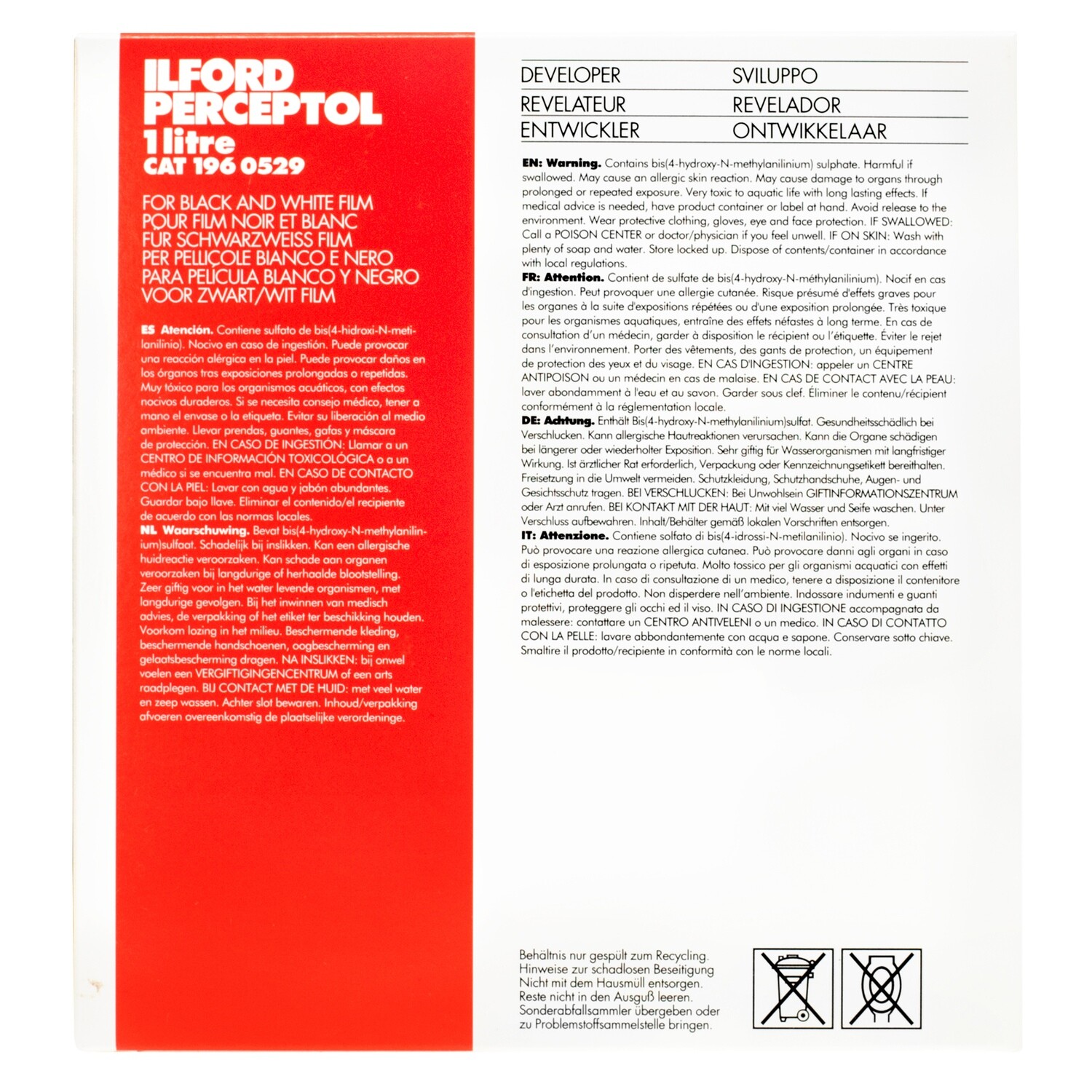 Ilford Perceptol Проявитель на 1л.