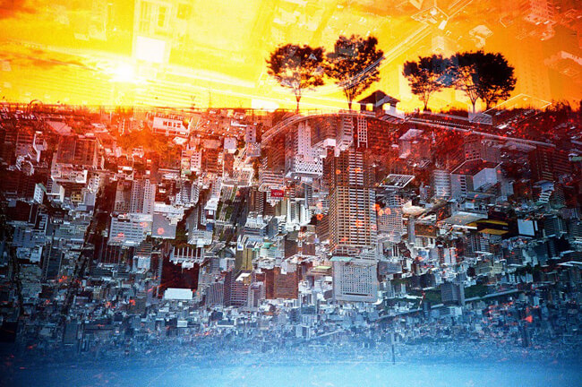 Фото - Мультиэкспозиция, снятая на обе стороны пленки, или техника EBS.