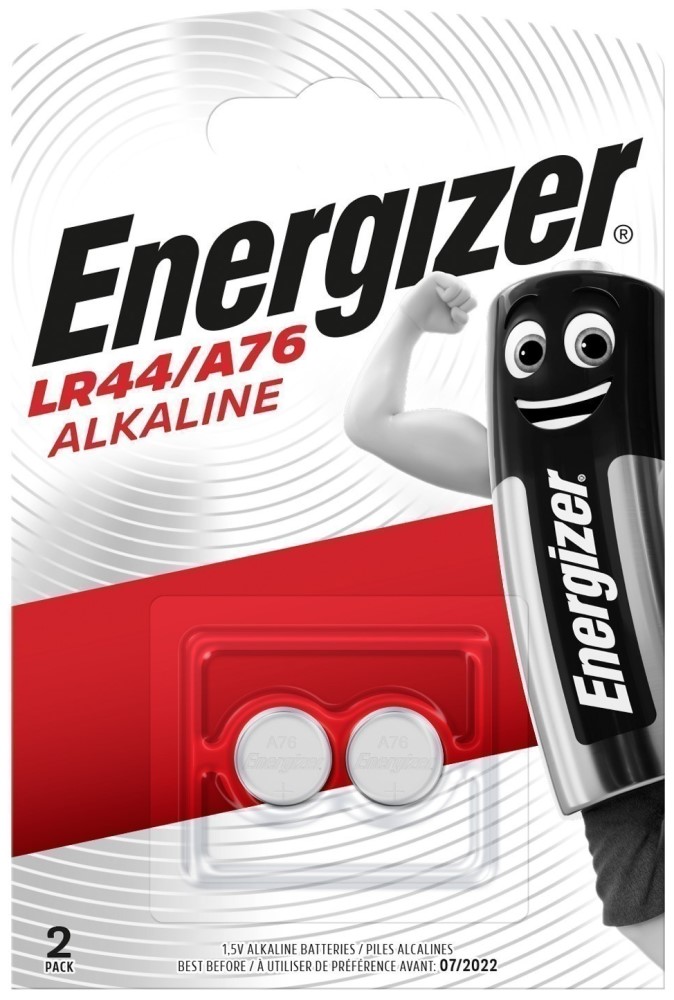Фото - Батарейки Energizer LR44 2шт Блистер Батарейки Energizer LR44 2шт Блистер